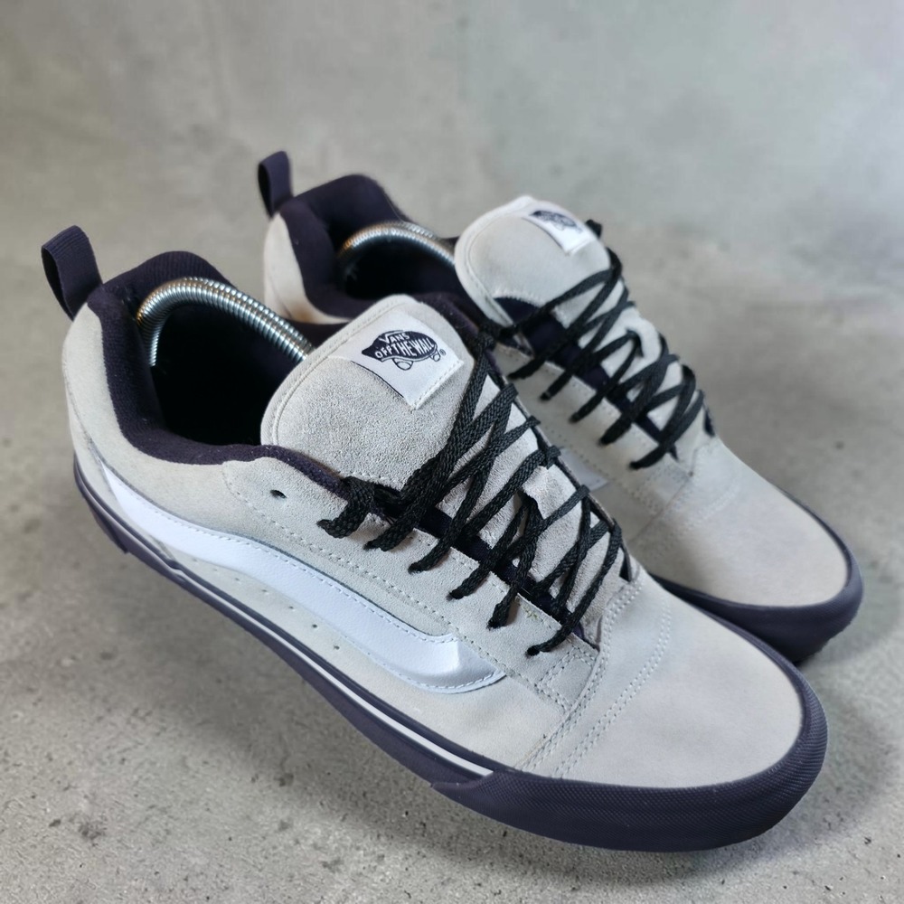 VANS Knu Skool White Purple Skate Shoes 721356 Mens Size 12 RARE. *Barely Worn.
